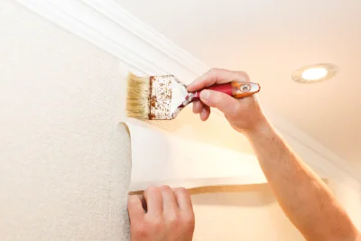 Pose de papier peint à Rang-du-Fliers — revêtements muraux et toiles de verre